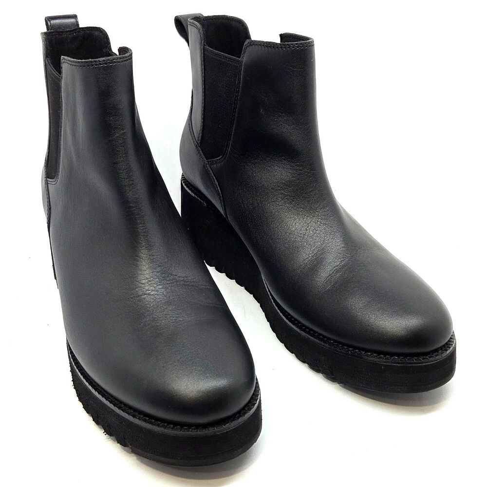 Cole Haan CITY Zerogrand Womens Black Waterproof Wedge Chelsea Boots US 11 B